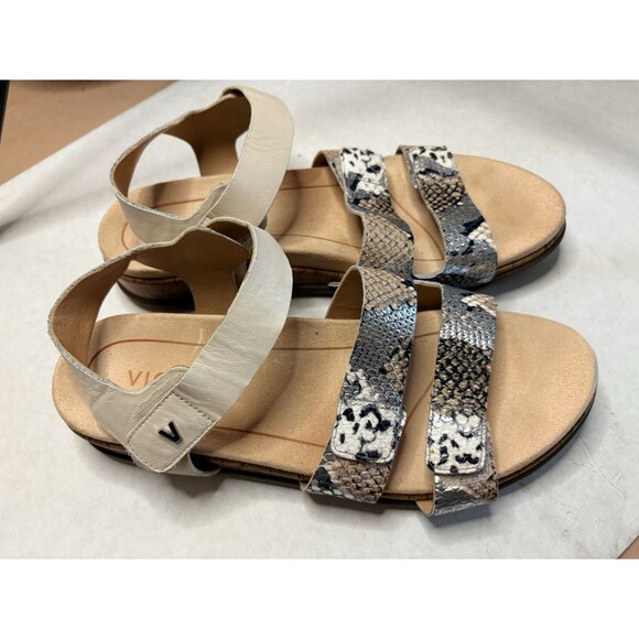 VIONIC WOMEN'S LEATHER SNAKE SKIN SANDALS US SZ 7 EU 38 - Picture 6 of 13